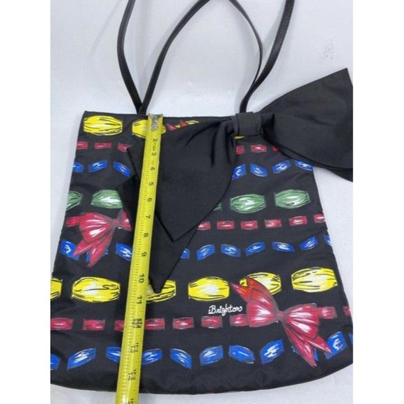 brighton bag black with multicolor nylon tote - Picture 4 of 8